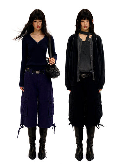 [Moromoro2] Slub Gradient Utility Pants