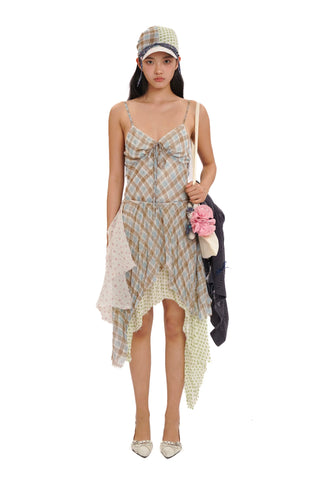 [Moromoro2] Floral Patchwork Bow Hat