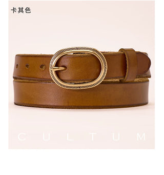 [CULTUM] Top Grain Distressed Belt