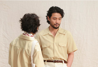 [CULTUM] Seersucker Cuban Collar Shirt
