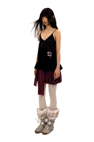[Moromoro2] Rabbit Applique Stone Wash  Camisole