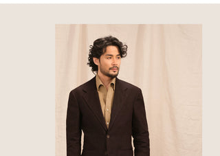 [CULTUM] Linen Single-Breasted Suit