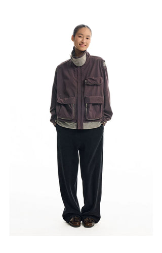 [CONP] Multi-pocket Spliced Jacket