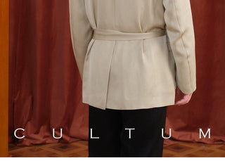 [CULTUM] Tencel Blend Short Robe