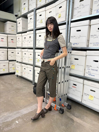 [NeverSeez] Slim Cropped Pants