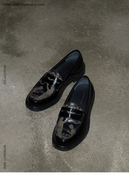 [CONP] Crowned Laser Engraved Loafers