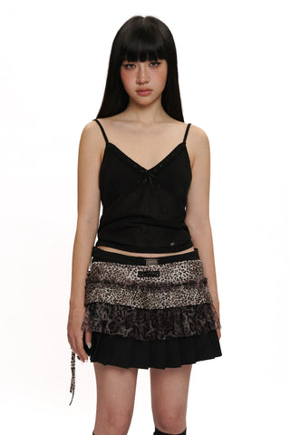 [moromoro2] Lace Trim Cami Top