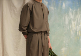 [CULTUM] Drawstring Pleated Shorts
