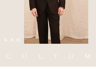 [CULTUM] Linen Single-Breasted Suit
