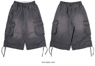 [MOROMORO] Washed Twill Cargo Pants