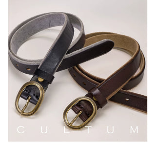 [CULTUM] Top Grain Distressed Belt