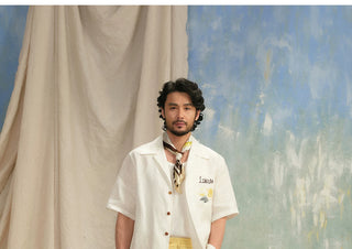 [CULTUM] Linen Cuban Collar Shirt
