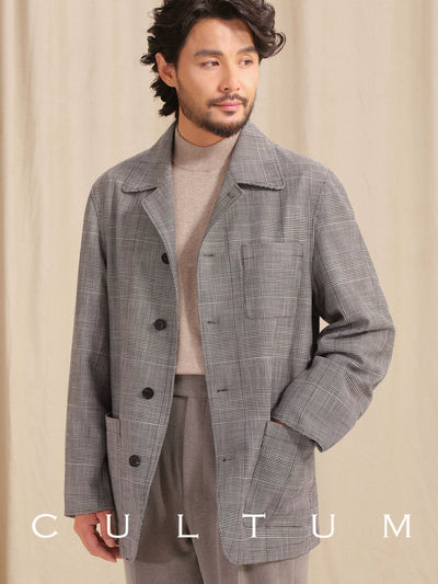 [CULTUM] British Prince of Wales Check Jacket