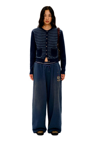 [Moromoro2] Striped Knit Cardigan