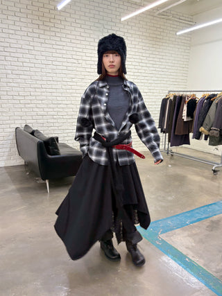 [NeverSeez] Woven Check Casual Shirt