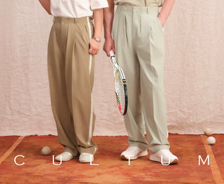 [CULTUM] Pleated Relaxed Trousers