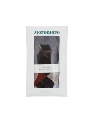 [Moromoro2] Argyle Lace Mid-calf Socks