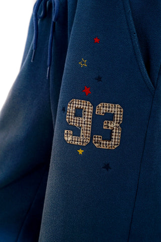 [Moromoro2] Distressed Star Applique  Sweatpants
