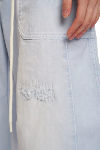[moromoro2] Distressed Saber-Cut Cotton  Pants