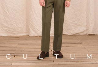 [CULTUM] Wrinkle-Free Seersucker Pleated Pants