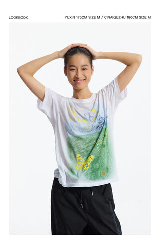 [CONP] Textured Graphics T-shirt