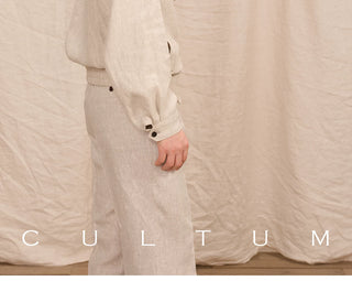 [CULTUM] Linen Harrington Jacket