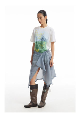 [CONP] Textured Graphics T-shirt