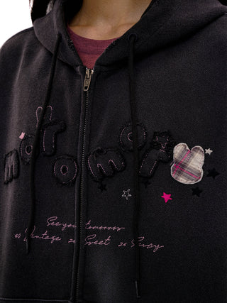 [Moromoro2] Rabbit Applique Hooded Vest