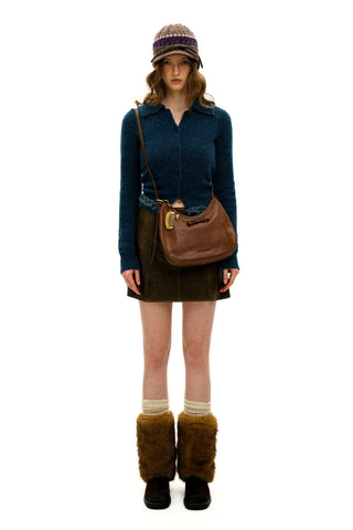 [Moromoro2] Wool Blend Collar Cardigan