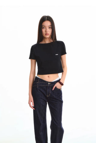 [NOTAWEAR] Envelope Collar Cotton T-Shirt
