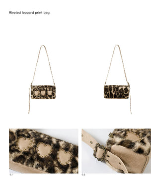 [CONP] Rivet Leopard Print Bag