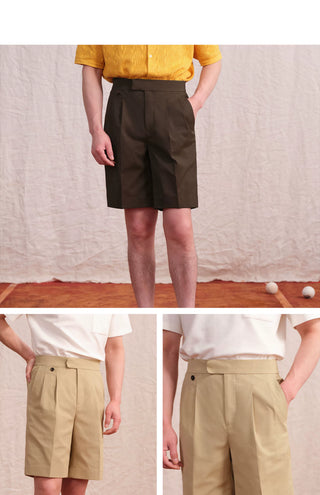 [CULTUM] Double Pleated Shorts