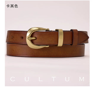 [CULTUM] Top-Grain Leather Belt