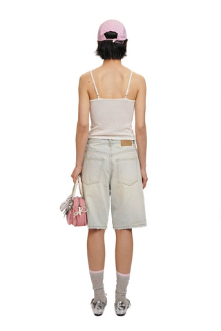 [moromoro2] Lace Trim Cami Top