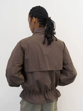 [NeverSeez] Stand Collar Drawstring Jacket