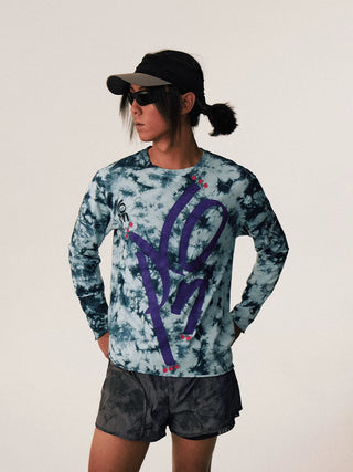 [CONP] Graffiti Logo Tie-Dye Long Sleeve Tee