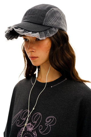 [Moromoro2] Wool Blend Double Trim Baseball  Cap