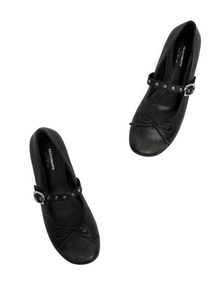 [moromoro2] Leather Ballet Flats