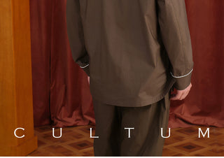 [CULTUM] Piped Pajama Shirt