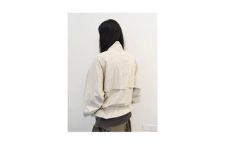 [NeverSeez] Stand Collar Drawstring Jacket