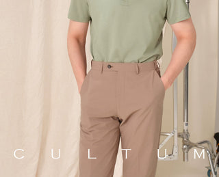 [CULTUM] Solid Color Polo Shirt