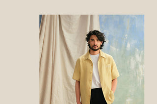 [CULTUM] Linen Cuban Collar Shirt