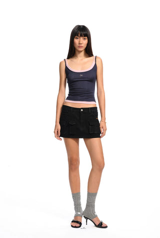 [NOTAWEAR] Faux Two-piece Cami Top
