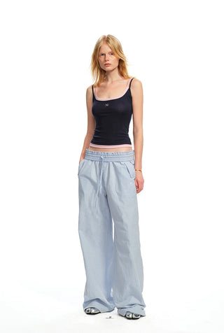[NOTAWEAR] Faux Two-piece Cami Top