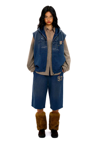 [Moromoro2] Distressed Star Applique  Sweatpants