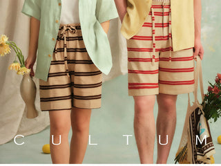 [CULTUM] Linen Cuban Collar Shirt