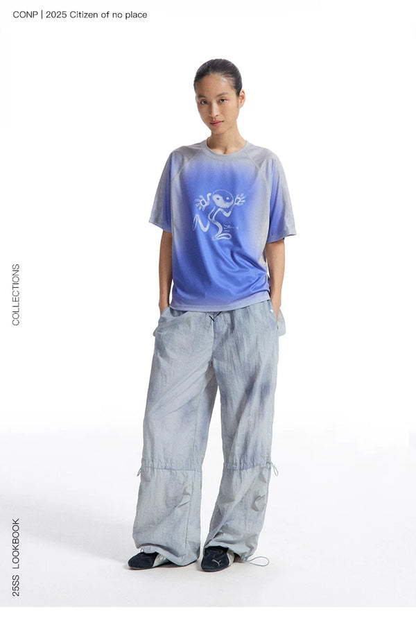 [CONP] Graphic Athletic Mesh T-shirt