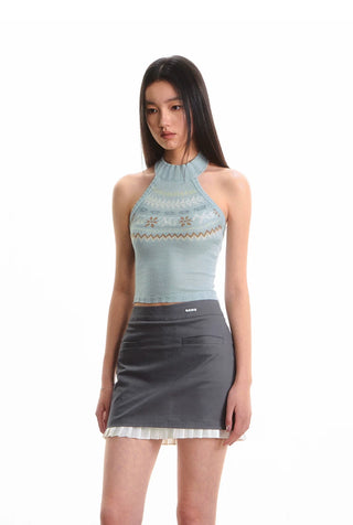 [NOTAWEAR] Fair Isle Halter Vest