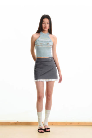[NOTAWEAR] Fair Isle Halter Vest