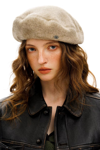 [Moromoro2] Solid Wool Beret